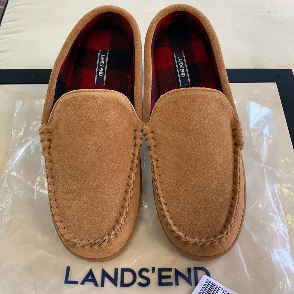 Men’s Suede Moccasin Slipper New